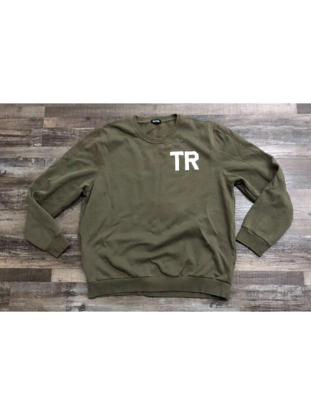 True Religion Mens XL Green Crewneck Sweatshirt Pullover